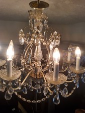 Vintage Light Fixtures Ceiling Chandelier. Made In Usa