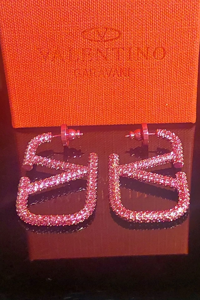PENDIENTES CRISTAL VALENTINO - Caja y bolsa antipolvo incluidos Foto 2 de 3