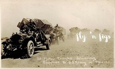 Revolución Mexicana Expedición Punitiva Ejército Suministros Camiones RPPC Horne 1916