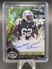 2015 Topps Platinum - Leonard Williams #AR-LW Camo Refractor AUTO #'d 05/10 (RC)