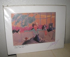 Jeff Leedy Signed Print 1990 - You don't have cats, cats have you Print 1990