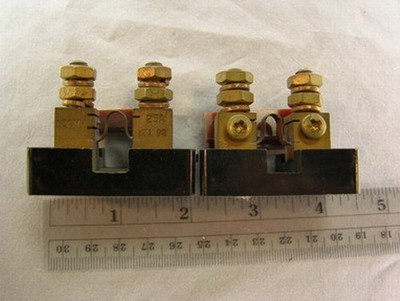 1 Deltec MKA-25-100, 25A, 100mV, DC Ammeter Shunt