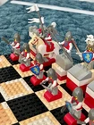 Vintage Lego Chess Set Used Black/Red Knights