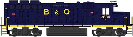 Ho Emd Gp40 B&O #3684 | Zustand: New