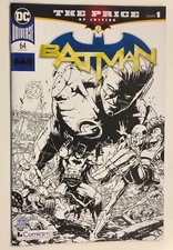 DC: BATMAN #64: COMICSPRO CHRIS BURNHAM B&W VARIANT: NM CONDITION