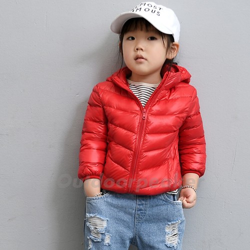 Kids Winter Duck Down Coat Boys Girls Jacket Casual Hooded Tops Outerwear Light - Picture 10 of 68