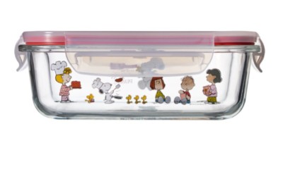 SNOOPY PEANUTS x PYREX] Rectangle closed container 630 ml