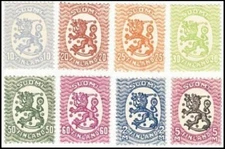 Finland Lion Type 1925-1929 WM Swastica Saarinen Design Model Mint MNH Stamps