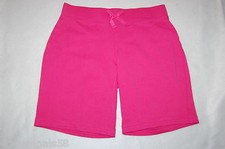 Girls PINK BERMUDA SHORTS Knit SPORTS PLAY Ribbed Elast Waist L 10-12