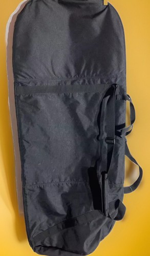 EDDIE BAUER BLACK SOFT CANVAS GOLF AIRPLANE TRAVEL CARRY BAG - Picture 2 of 10