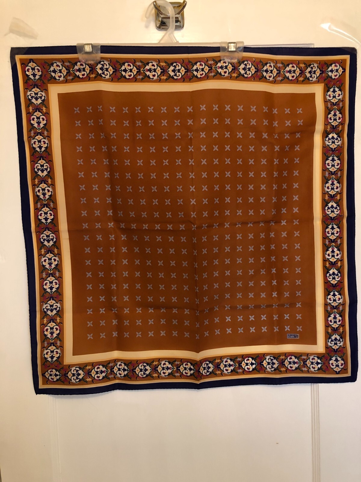 Robinson Golluber Multicolor Geometric Square Scarf 26 x 26 for Stylish and Vibrant Fashion Accessories