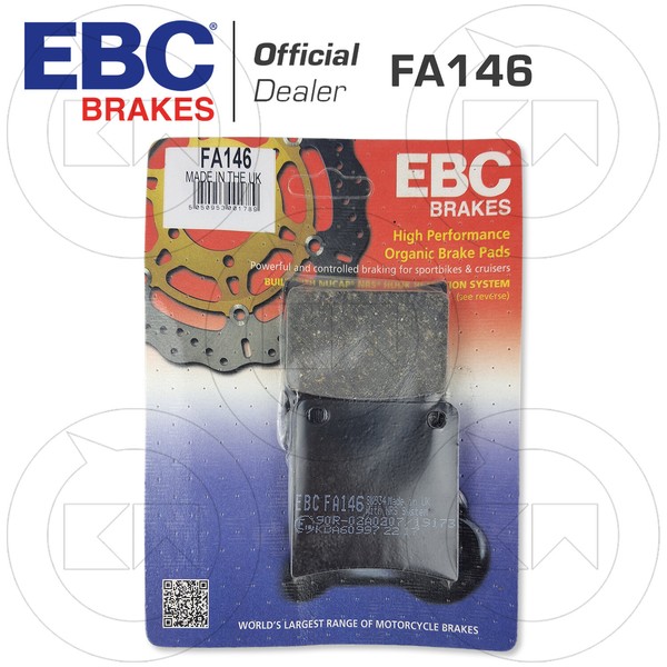 BremsbelÄGe Vorne Organic EBC FA146 FüR Suzuki GSX 1100 R 1988 - 1993-image