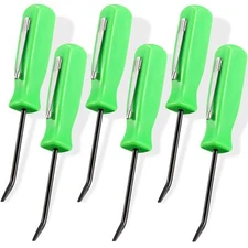 6 Pieces Mini Pocket Pry Bar Green Pocket Pry Bar With Clip Mini Pry Bar Set 4.5