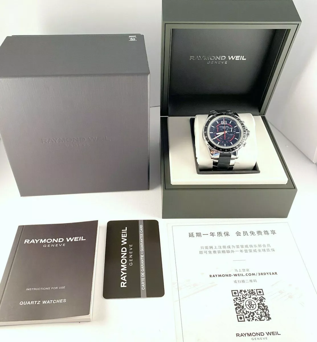 Raymond Weil Sports Chronograph Men s Watch Model 8620 Excellent