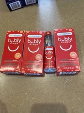 4x SodaStream Bubly drops STRAWBERRY Fruit Water Drops 1.36oz Soda Stream Liquid