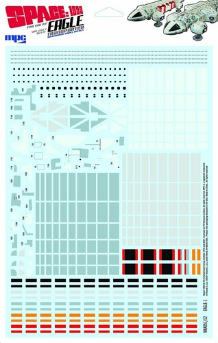 Space 1999 - 22" Eagle Transporter Paneling - 1:48 Scale Decal Set - MKA051 - Picture 1 of 3