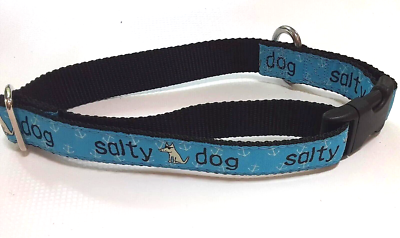 NEW DOG COLLAR 2 Hounds Design 1in Wide SALTY DOG Design Med 6.5in to 26in  | eBay