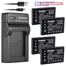 Kastar Battery Slim Charger for HP R07 & Photosmart R707 Photosmart R717 Camera
