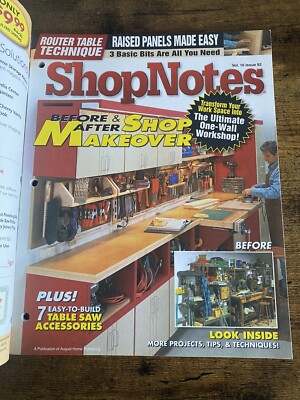 Vintage Volume 16 Issue 92 2007 ShopNotes Woodworking DIY Craftsman Magazine