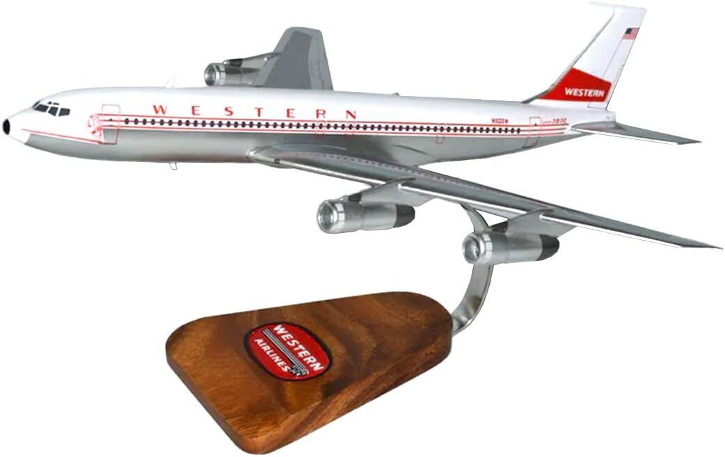 Western Airlines Boeing 707-300 Old Livery Desk Display 1