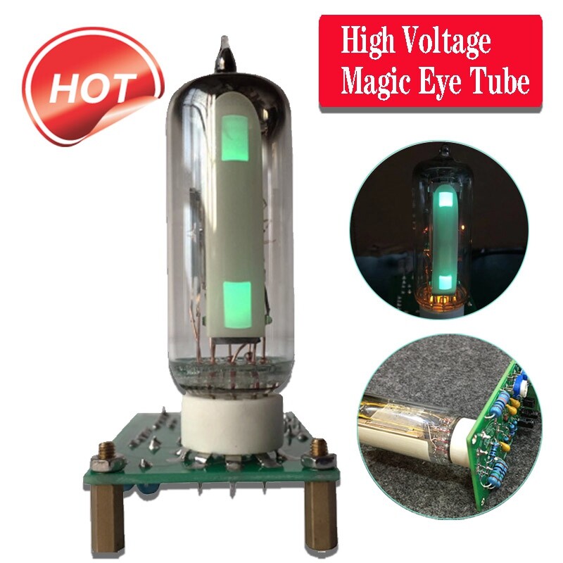 Vanne à Tube Indicateur De Niveau 6E1n 6E1, Remplacement EM80 Em81pour Amplificateur A Tube Haute Luminosite Audio Il De Chat Nipseyteko