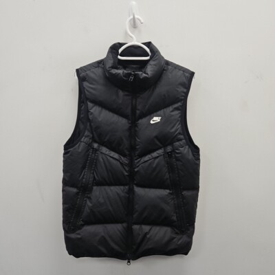 Nike Storm Fit Streetwear Black Down Puffer Bodywarmer Gilet Vest