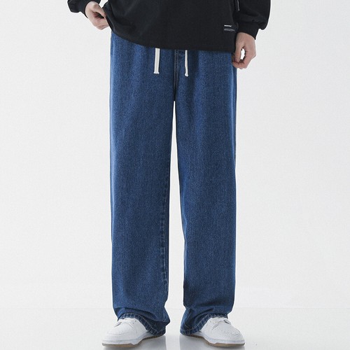 Pantalones de mezclilla rectos de gran tamaño para hombre Primavera Verano de colección - Imagen 1 de 46
