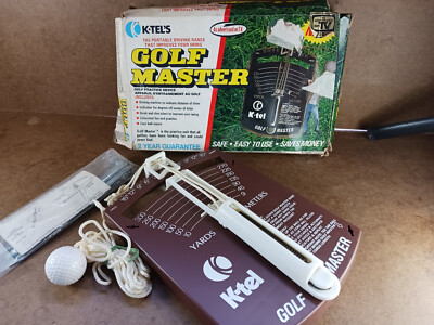 Vintage 1976 K-tel Golf Master Portable Driving Range Practice in Original Box