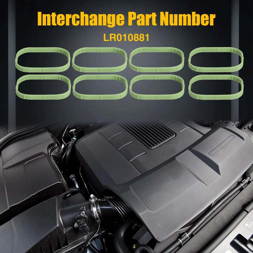 8x Juntas de colector de admisión para Land Rover Range Rover 5,0 L V8 2010-2013 Foto 4 de 4