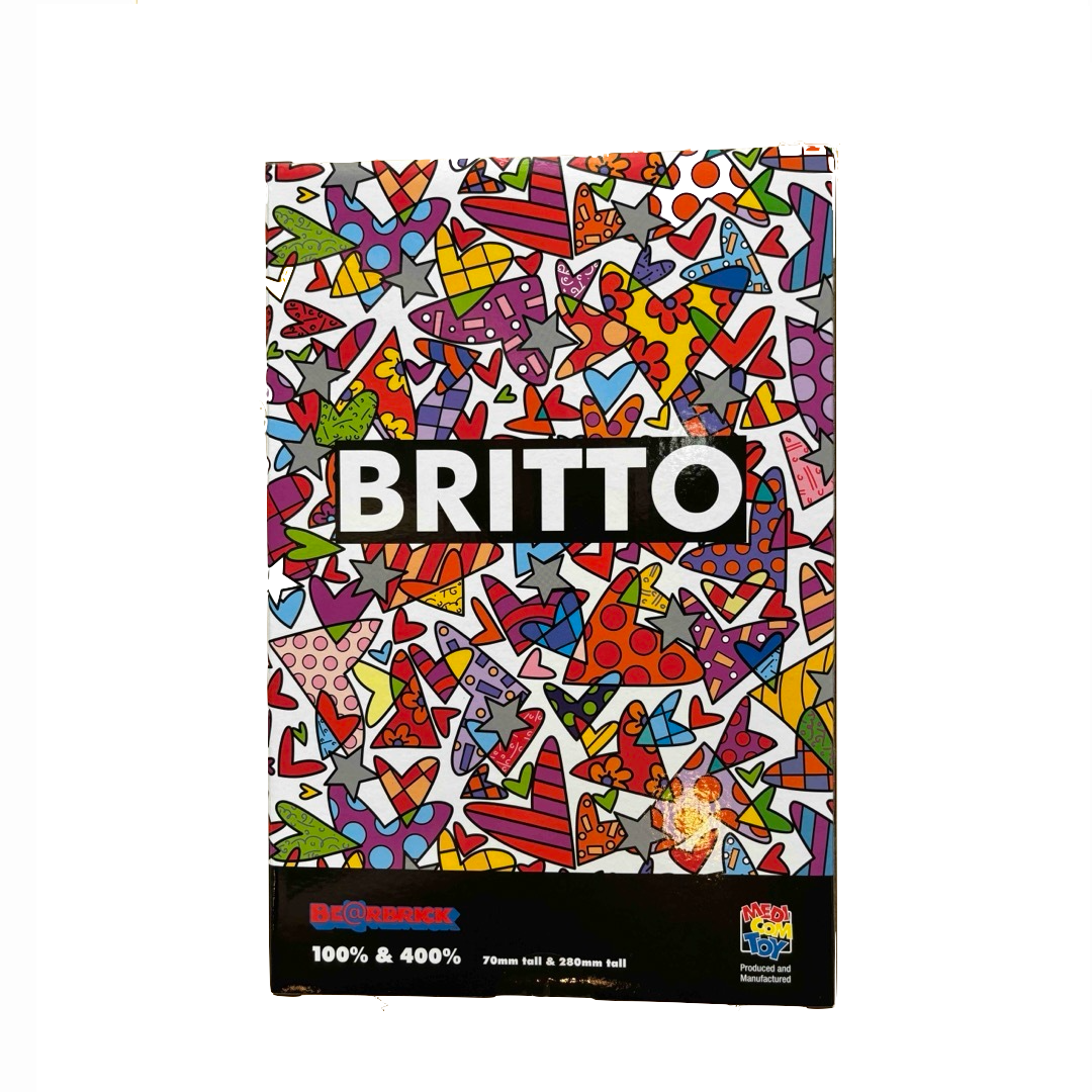 MEDICOM TOY - BE@RBRICK ROMERO BRITTO HEART 100%&amp;400％ MEDICOM TOY BE@RBRICK ROMERO BRITTO HEART 100％ & 400