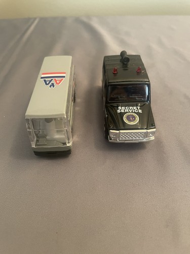 6 Vintage Realtoy Diecast AA Bus NYPD Tow Truck Hershey Car Ford Secret Service - Picture 11 of 12