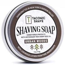 Urban Woods Handcrafted Natural Shave Soap - Taconic Shave USA Large 4 oz. Puck
