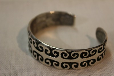Bracelet Toulhoat Perceval En Argent Massif - Style Celtique Et Breton