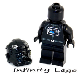 LEGO Star Wars TIE Defender Pilot Minifigure with Black Head (8087 7958)