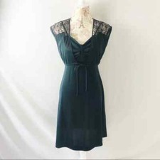 Vintage LBD Little Black Dress with Lace Shrug Fit Flare Size XS/S