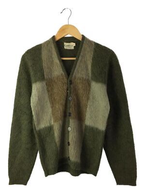 CAMPUS Cardigan 60s-70s Long Leg Mohair Blend (Thick S Khaki CAMPUS Cardigan 60s-70s Long Leg Mohair Blend (Thick S Khaki