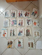 Special vintage déguisement-Lot 18 modèles patrons couture Vintage burda-neuf ! 