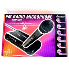 Vivanco Wireless Microphone & Receiver Karaoke Dj Pa Fm Cordless Mic - Fmm 1000