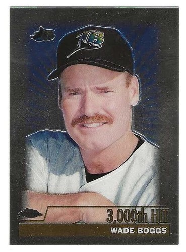 2000 Topps Chrome #239E Wade Boggs Tampa Bay Devil Rays 3000th Hit BV$3