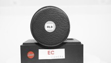 Funda de lente de cuero suave negra original Leica para lente Leica R 90 mm x 120 mm