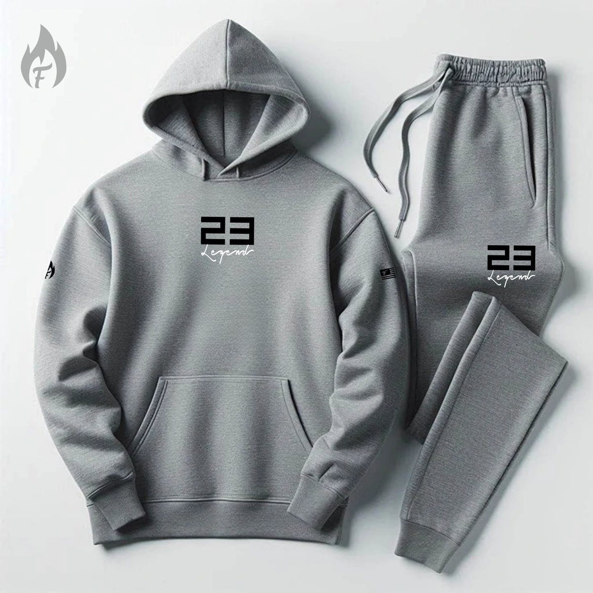 Jordan グレー フード付きスウェット上下3点セット Men's Grey Sweatsuit Hoodie Joggers To Match Air Jordan 3 Black