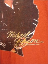Vintage Michael Jackson "BAD" Red Gildan T Shirt THIS IS IT Youth Size 7-8
