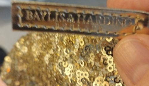 Baylis & Harding Cosmetics Bag Gold Sequined - Picture 6 of 11