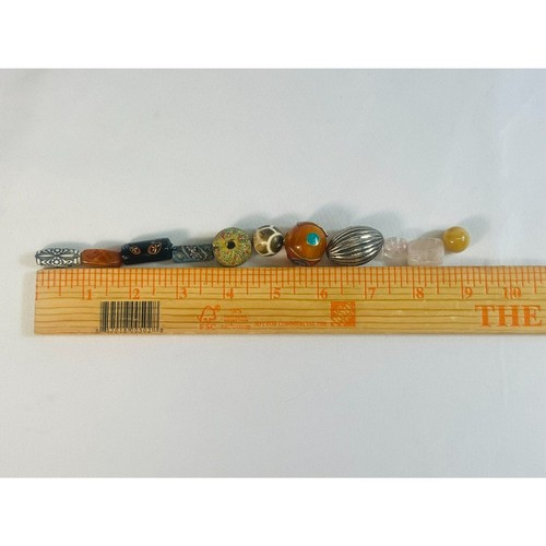 Indonesian Trade Beads Burmese Jade Old Carnelian Petrified Wood - Picture 5 of 5