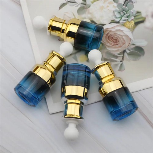 4-Piece Set Clear Glass Tincture Bottles with Glass Eye Droppers Essential Oils