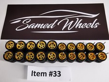 Samed Wheels 10 set pack 5 bolt GOLD 10-12mm 33