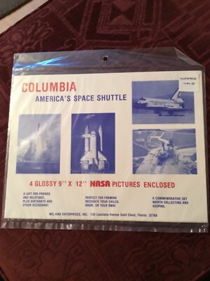 Columbia America s Space Shuttle 4 Glossy 9  X 12  NASA Bilder NEU & VERSIEGELT
