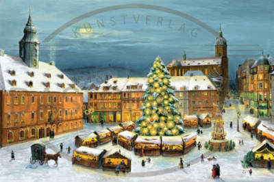 Adventskalender Annaberg-Buchholz , neu mit 24 Bildern  36x26 cm