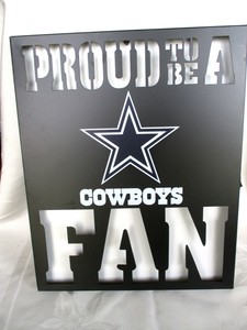 Dallas Cowboys Metal Led Logo Lighted Wall Art Sign 13 New Ebay