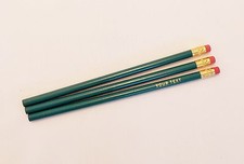 12 "Round "TEAL" Personalized Pencils